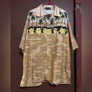 Pacific & Co Men's Sz XL Hawaiian Floral Tropical Shirt resortwear short sleeve